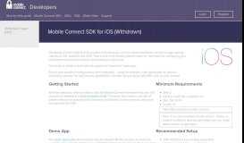 
							         Mobile Connect SDK for iOS | Mobile Connect Developer Portal								  
							    