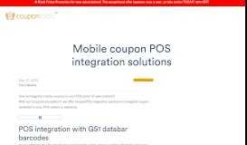 
							         Mobile coupon POS integration solutions - Coupontools								  
							    