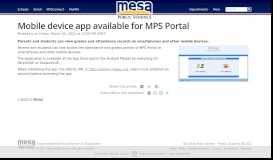 
							         Mobile device app available for MPS Portal - Mesa Public Schools								  
							    