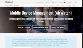 
							         Mobile Device Management (AirWatch) | University IT								  
							    