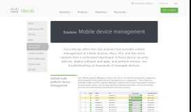 
							         Mobile device management - Cisco Meraki								  
							    
