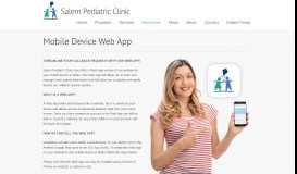 
							         Mobile Device Web App – Salem Pediatric Clinic								  
							    