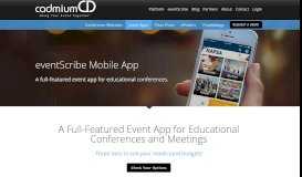 
							         Mobile Event App for Attendees | CadmiumCD - eventScribe								  
							    