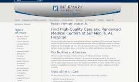 
							         Mobile Infirmary, Mobile, AL | Infirmary Health								  
							    