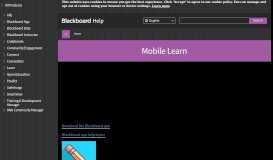 
							         Mobile Learn | Blackboard Help								  
							    