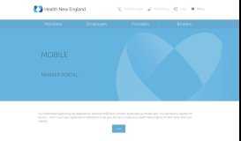 
							         Mobile - Member Portal - Health New England								  
							    