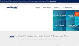 
							         Mobile Mini Solutions - Portable Storage & Offices | Tanks & Pumps								  
							    