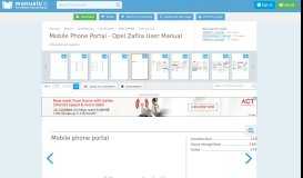 
							         Mobile Phone Portal - Opel Zafira User Manual [Page 157] - ManualsLib								  
							    