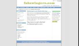 
							         Mobile Web App; for iPhone and Android - FabSwingers.com								  
							    