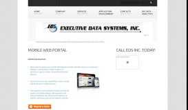 
							         Mobile Web Portal | EDS Inc. - Executive Data Systems Inc								  
							    