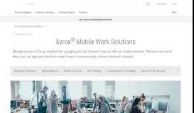 
							         Mobile Working Solutions to Improve Productivity - Xerox								  
							    