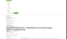 
							         MobileIron Core Managed Endpoint Device Deployment | Duo Security								  
							    