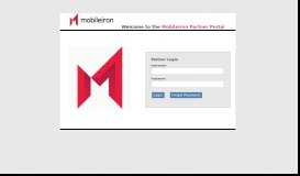 
							         MobileIron Partner Portal								  
							    