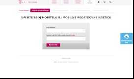 
							         Mobilne usluge, Moj Telekom Portal | Hrvatski Telekom								  
							    