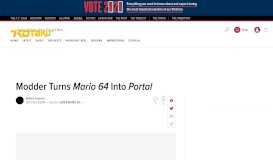 
							         Modder Turns Mario 64 Into Portal - Kotaku								  
							    