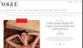 
							         Mode-Online-Shops: Die Vogue-Auswahl der besten Stores im Netz								  
							    