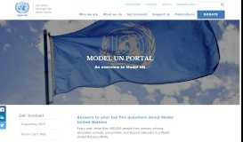 
							         Model UN Portal | UNA-UK								  
							    