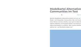 
							         Modelkartei Alternative: Model-Communities im Test - pixolum								  
							    