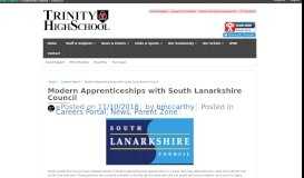 
							         Modern Apprenticeships with South Lanarkshire Council – Trinity High ...								  
							    