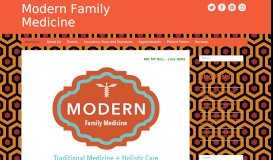 
							         Modern Family Medicine | Traditional Medicine + Holistic Care								  
							    