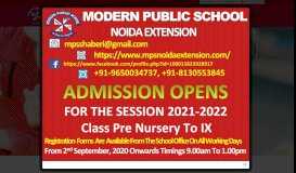 
							         Modern Public School | Best CBSE Affiliated School in Grater Noida ...								  
							    