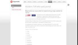 
							         Modern TVP.info web portal - Migomedia interactive agency from Poland								  
							    