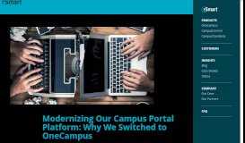 
							         Modernizing Our Campus Portal Platform: Why We Switched to ...								  
							    