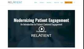 
							         Modernizing Patient Engagement Replay - Relatient								  
							    