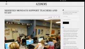 
							         Modified Mondays support teachers and staff - AZEdNews								  
							    