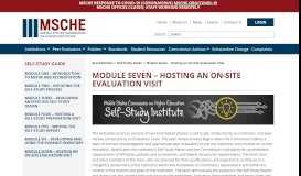 
							         Module Seven - Hosting an On-Site Evaluation Visit - Middle States ...								  
							    