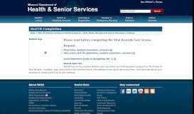 
							         MoEVR Completion | Health & Senior Services								  
							    