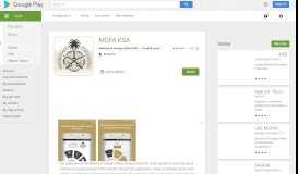 
							         MOFA KSA - Apps on Google Play								  
							    