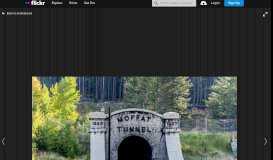 
							         MOFFAT TUNNEL, WEST PORTAL; WINTER PARK RESORT ... - Flickr								  
							    