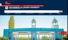 
							         Mohammad Ali Jauhar University | Rampur								  
							    