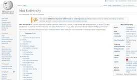 
							         Moi University - Wikipedia								  
							    