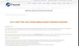 
							         Molina Direct Enrollment Portal | Empower Brokerage								  
							    