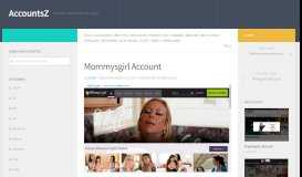 
							         Mommysgirl Account – AccountsZ								  
							    