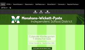
							         Monahans-Wickett-Pyote Independent School District - Home								  
							    