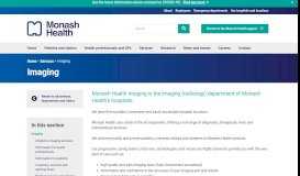 
							         Monash Imaging - Monash Health								  
							    