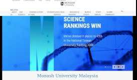 
							         Monash University Malaysia								  
							    