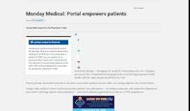 
							         Monday Medical: Portal empowers patients | SteamboatToday.com								  
							    
