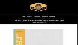
							         Mondo announces 'Portal' soundtrack release ‹ Modern Vinyl								  
							    
