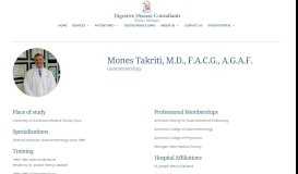 
							         Mones Takriti :: Digestive Disease Consultants :: Pontiac, MI								  
							    