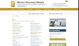 
							         Monex Sitemap | Precious Metals Investing | Gold Trading								  
							    
