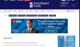 
							         Money Portal spreads out - Investment Week								  
							    