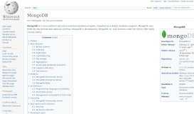 
							         MongoDB - Wikipedia								  
							    