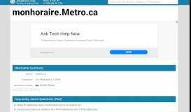 
							         monhoraire.metro.ca Website statistics and traffic analysis ...								  
							    