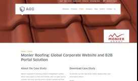 
							         Monier Roofing: Global Corporate Website and B2B Portal Solution ...								  
							    