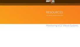 
							         Monitoring VCE Vblock Systems | Zenoss								  
							    