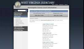 
							         Monongalia County Court Information - West Virginia Judiciary								  
							    
